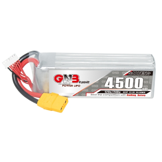 Picture of GNB 4500mAh 6S 120C LiPo Battery (XT90)