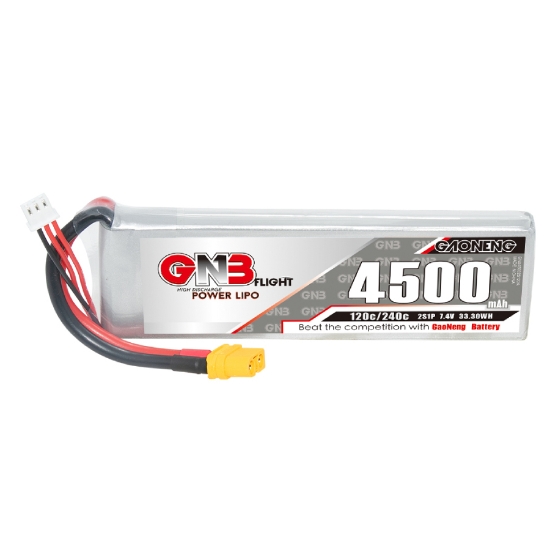 Picture of GNB 4500mAh 2S 120C LiPo Battery (XT60)