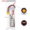 Picture of GNB 4500mAh 2S 120C LiPo Battery (XT60)