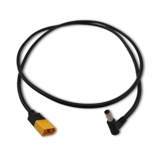 Picture of FPV Goggle 1.2m Power Cable (90 Degree Connector)