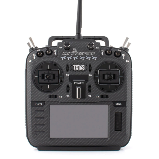 Picture of Radiomaster TX16S MKII MAX Hall Gimbal Transmitter (Black) (4in1) (RETURN)