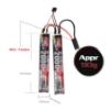 Picture of GNB 2000mAh 2S 30C AirSoft LiPo Battery Split (Mini Tamiya)