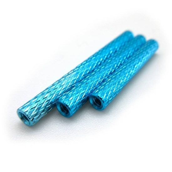 Picture of M2 Anodised Knurled Standoffs 25/30/35mm (Blue)