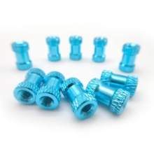 Picture of M3 Anodised Aluminium Standoffs, 10mm length in Blue