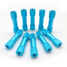 Picture of M3 Anodised Aluminium Standoffs, 25mm length in Blue