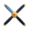 Picture of VolantexRC P51D Mustang 500mm Brushless Plane Propellers (P7680209)