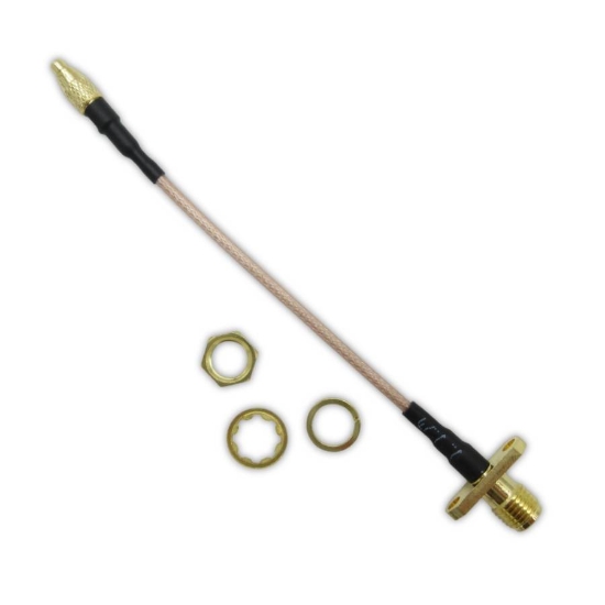 Picture of 5.8GHz Flange Mount SMA to MMCX 10cm Pigtail