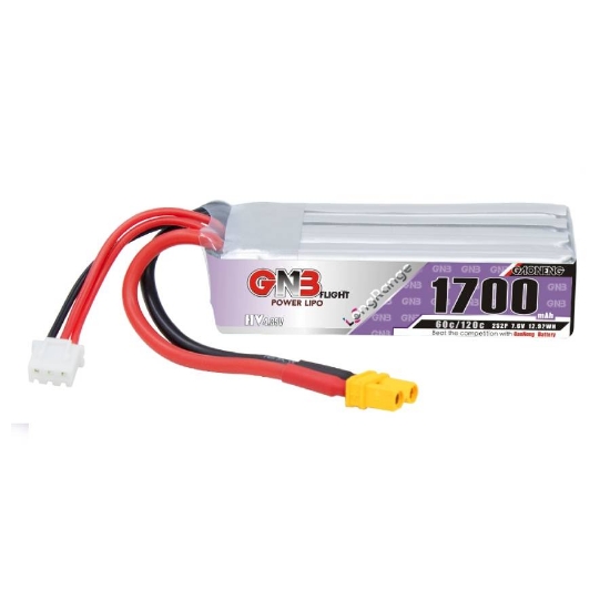 Picture of GNB 1700mAh 2S/2P 60C LiHV Battery (XT30)