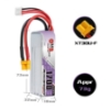 Picture of GNB 1700mAh 2S/2P 60C LiHV Battery (XT30)
