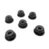Picture of M5 Flanged Nylon Lock (Nyloc) Nuts (6pcs)