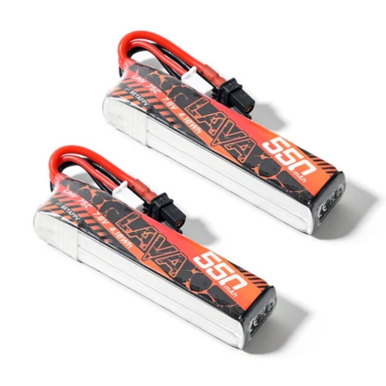 Picture of BetaFPV LAVA 550mAh 2S 75C LiHV Batteries (2pcs) (XT30)