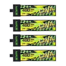 Picture of BetaFPV LAVA II 1S 480mAh 95C LiHV Batteries