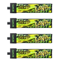 Picture of BetaFPV LAVA II 1S 580mAh 95C LiHV Batteries
