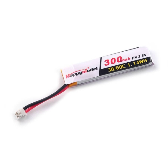 Picture of Happymodel 300mAh 1S 30c LiHV Battery (PH2.0 Cabled)