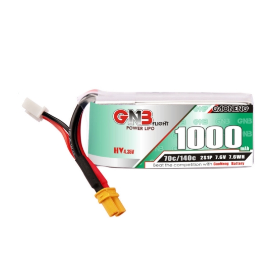 Picture of GNB 1000mAh 2S 70C LiHV Battery (XT30)