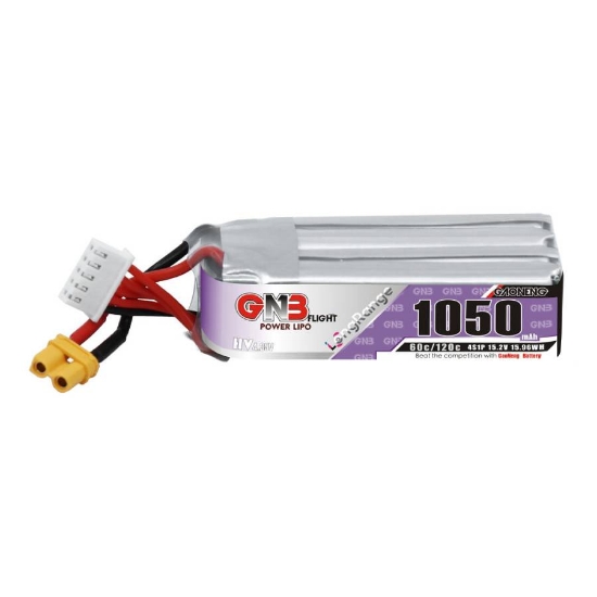Picture of GNB 1050mAh 4S 60C LiHV Battery (XT30)