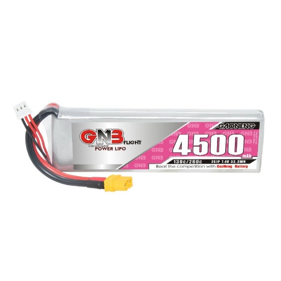 Picture of GNB 4500mAh 2S 130C LiPo Battery (XT60)